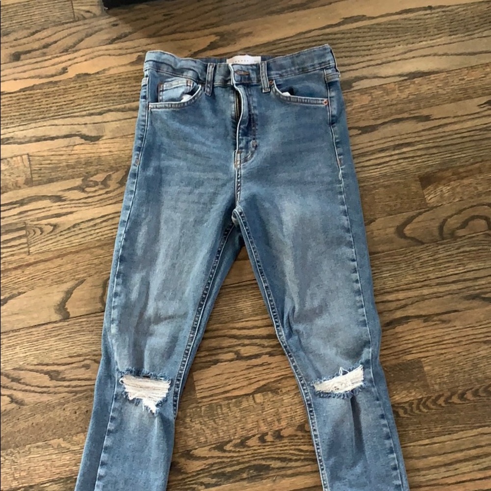 COPY - TOPSHOP ripped blue jeans